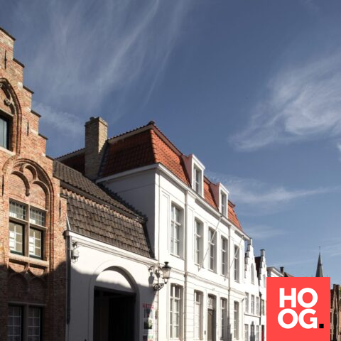 Restoration of the historic building in Bruges