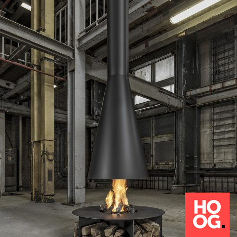 Modern gas fireplace